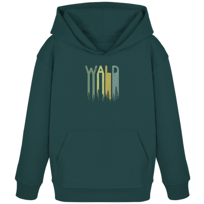 Wald Retro Forst Schriftzug - Kids Organic Hoodie
