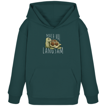 Mach mal langsam Schildkröte - Kids Organic Hoodie