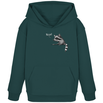 Nope! Frecher verwegener Waschbär - Kids Organic Hoodie