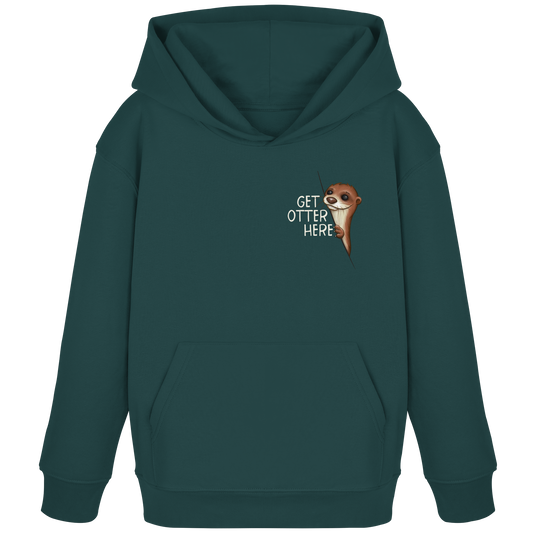 Get Otter Here | Lustiger Otter Kalauer - Kids Organic Hoodie