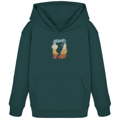 Retro kletternder Koala-Bär - Kids Organic Hoodie