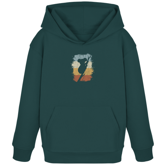 Retro kletternder Koala-Bär - Kids Organic Hoodie