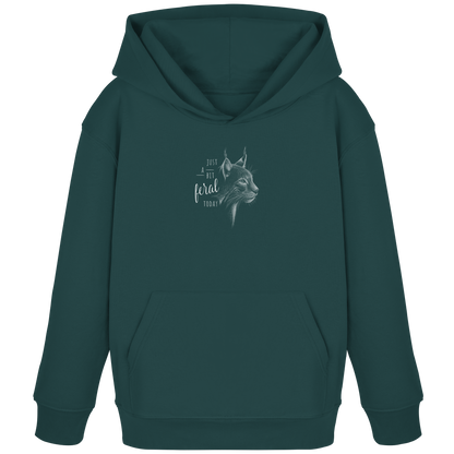 Just A Bit Feral Today! Wildkatze - Kids Organic Hoodie