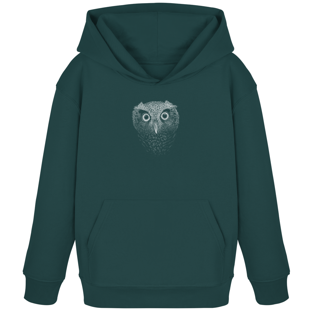 Eule Kritzelkunst Illustration - Kids Organic Hoodie
