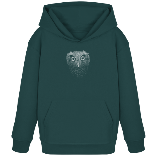 Eule Kritzelkunst Illustration - Kids Organic Hoodie