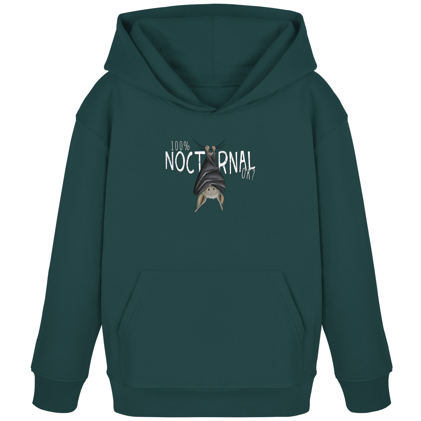 100% nachtaktive Fledermaus - Kids Organic Hoodie