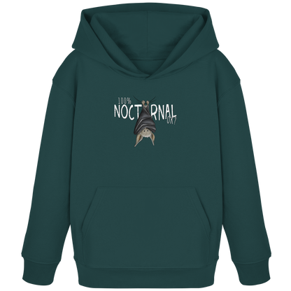 100% nachtaktive Fledermaus - Kids Organic Hoodie