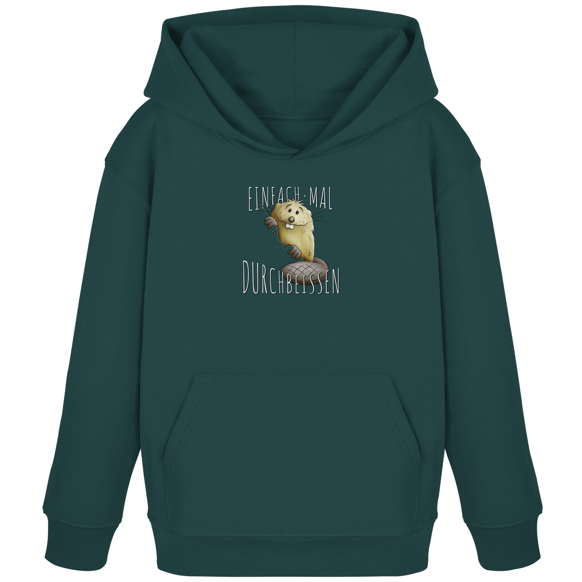 Einfach mal Durchbeissen Biber - Kids Organic Hoodie