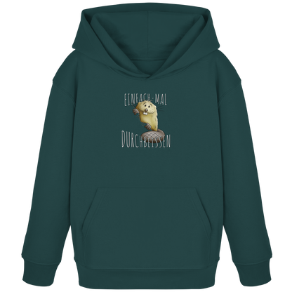 Einfach mal Durchbeissen Biber - Kids Organic Hoodie