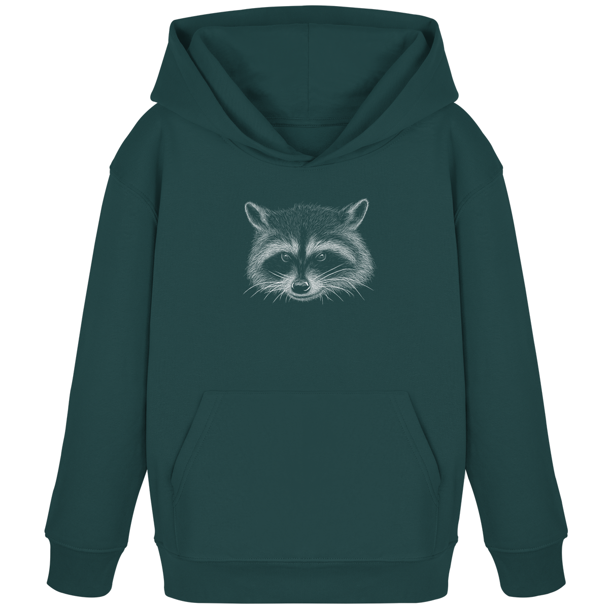 Waschbär Illustration Kritzelkunst - Kids Organic Hoodie