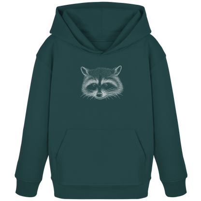 Waschbär Illustration Kritzelkunst - Kids Organic Hoodie