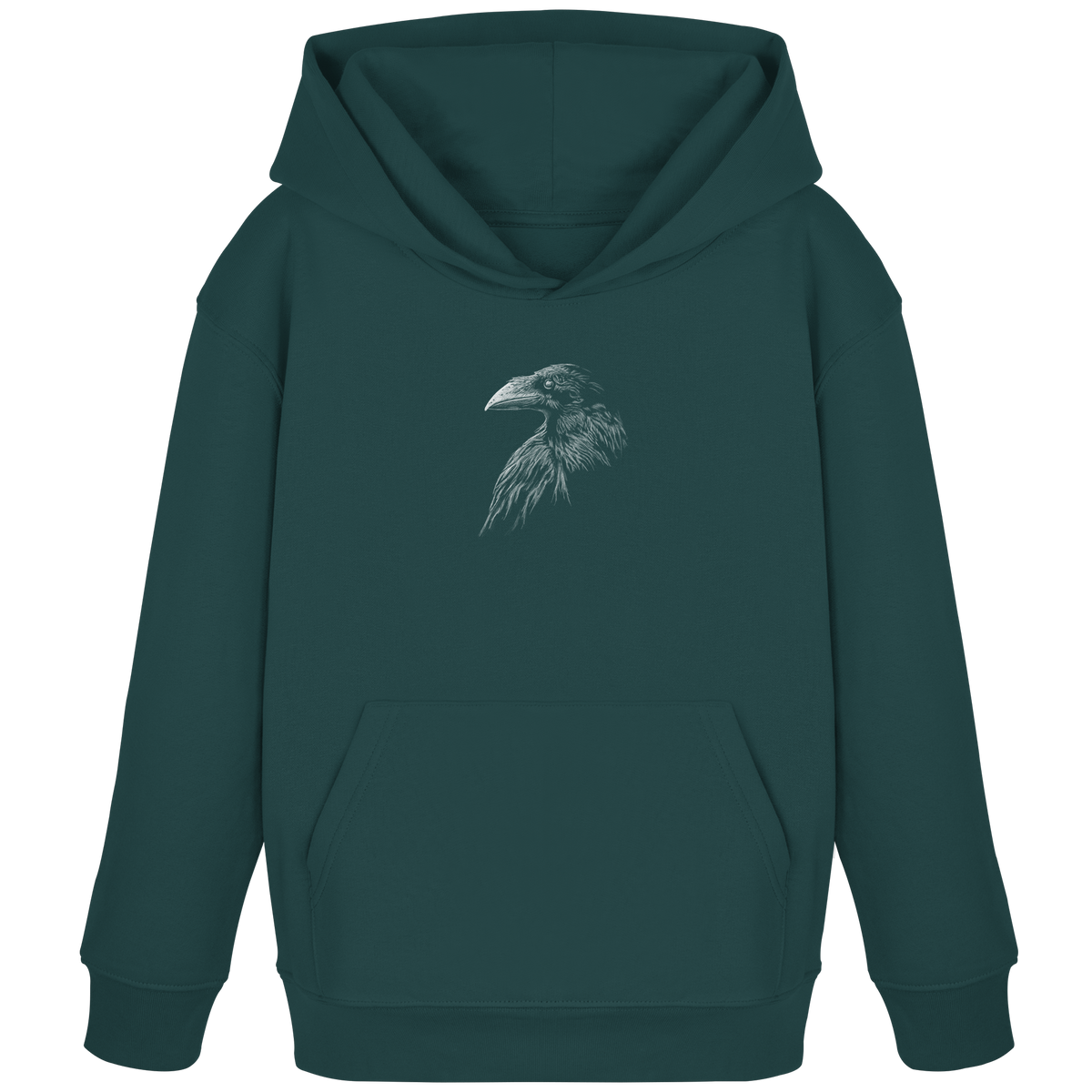 Kritzelkunst Rabe Krähe - Kids Organic Hoodie