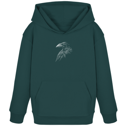 Kritzelkunst Rabe Krähe - Kids Organic Hoodie