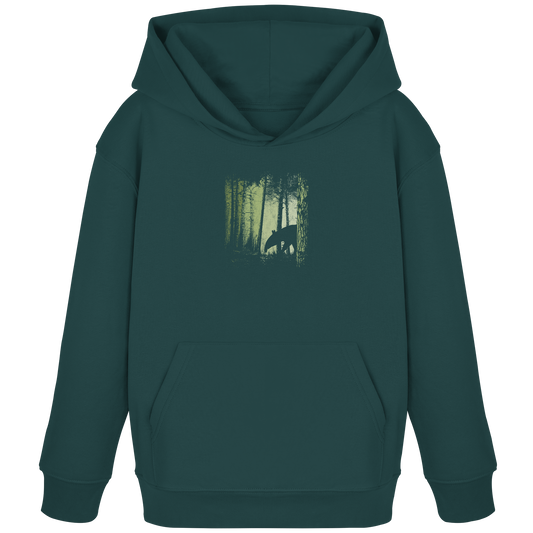 Lässiger Tapir im Zwielicht Wald - Kids Organic Hoodie