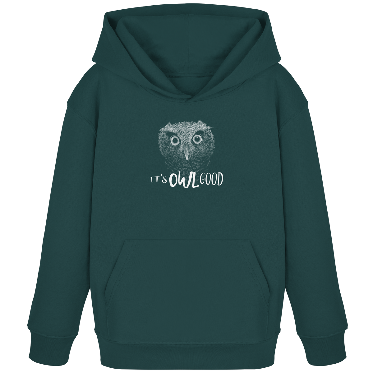 OWL Good | Kritzel-Kunst-Eule - Kids Organic Hoodie