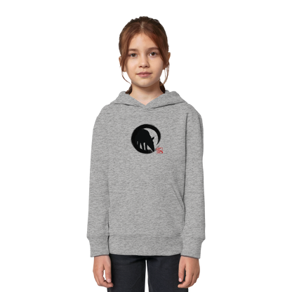 Zen Tapir im japanischen Enso Kreis - Kids Organic Hoodie