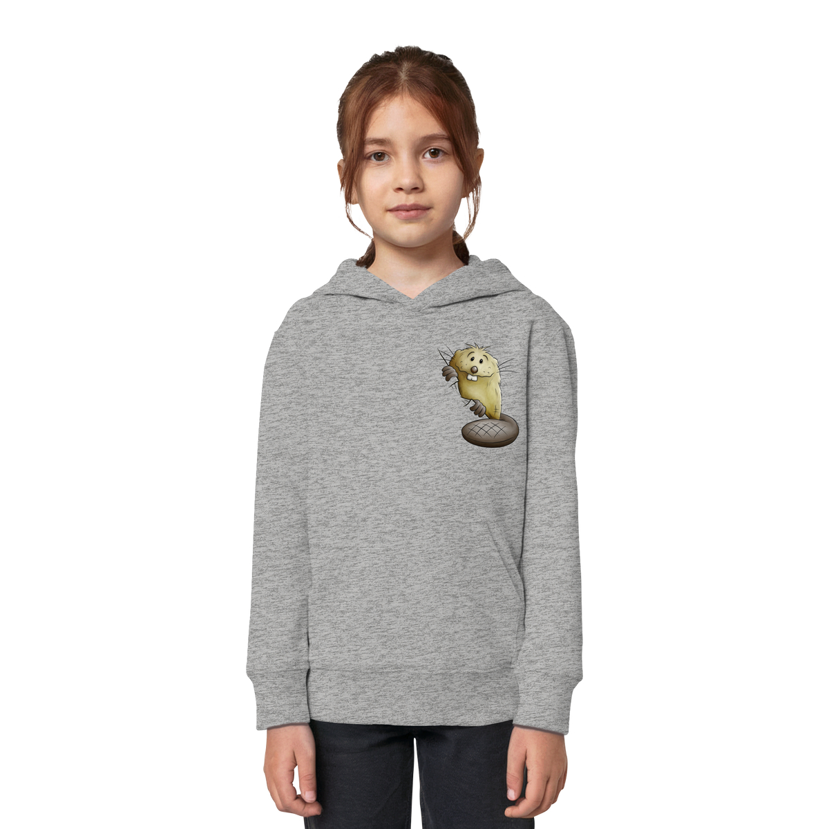 Lustiger frecher Biber - Kids Organic Hoodie