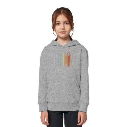 Wild Retro Schriftzug - Kids Organic Hoodie