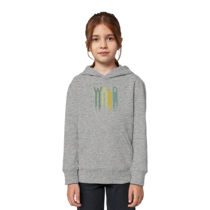 Wald Retro Forst Schriftzug - Kids Organic Hoodie