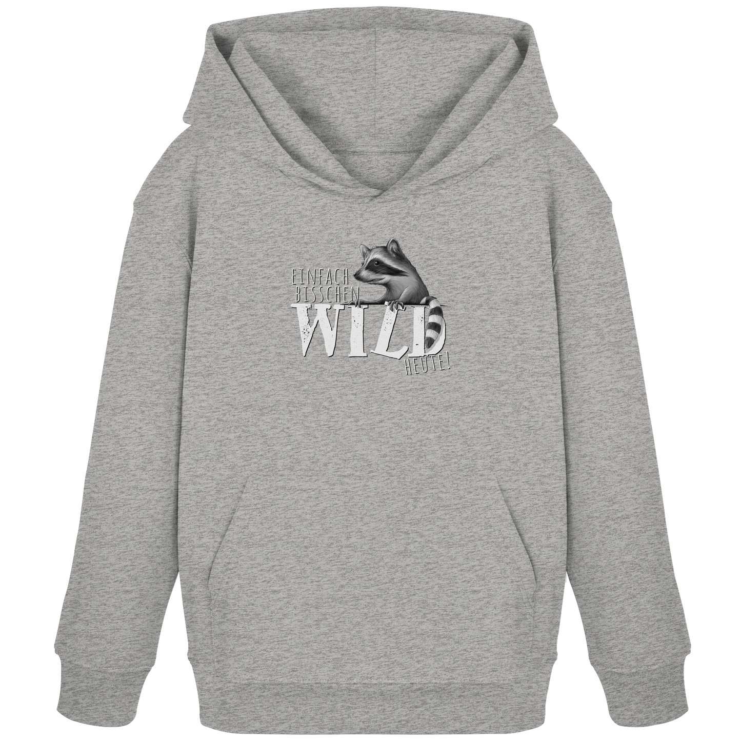 Bisschen wild heute! Waschbär - Kids Organic Hoodie