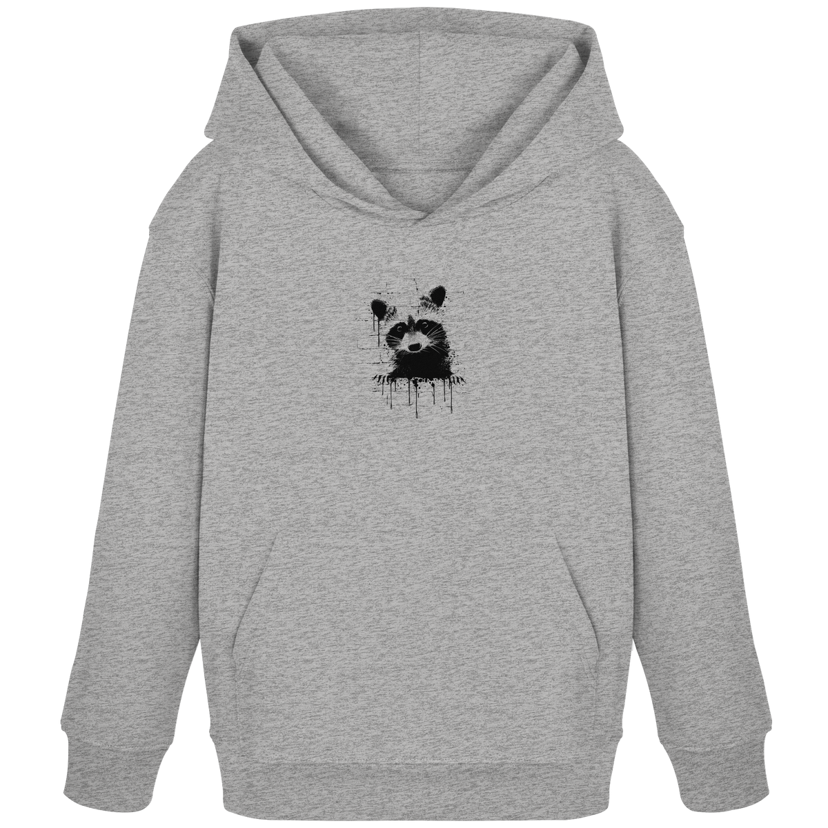 Funky Street Art Waschbär - Kids Organic Hoodie