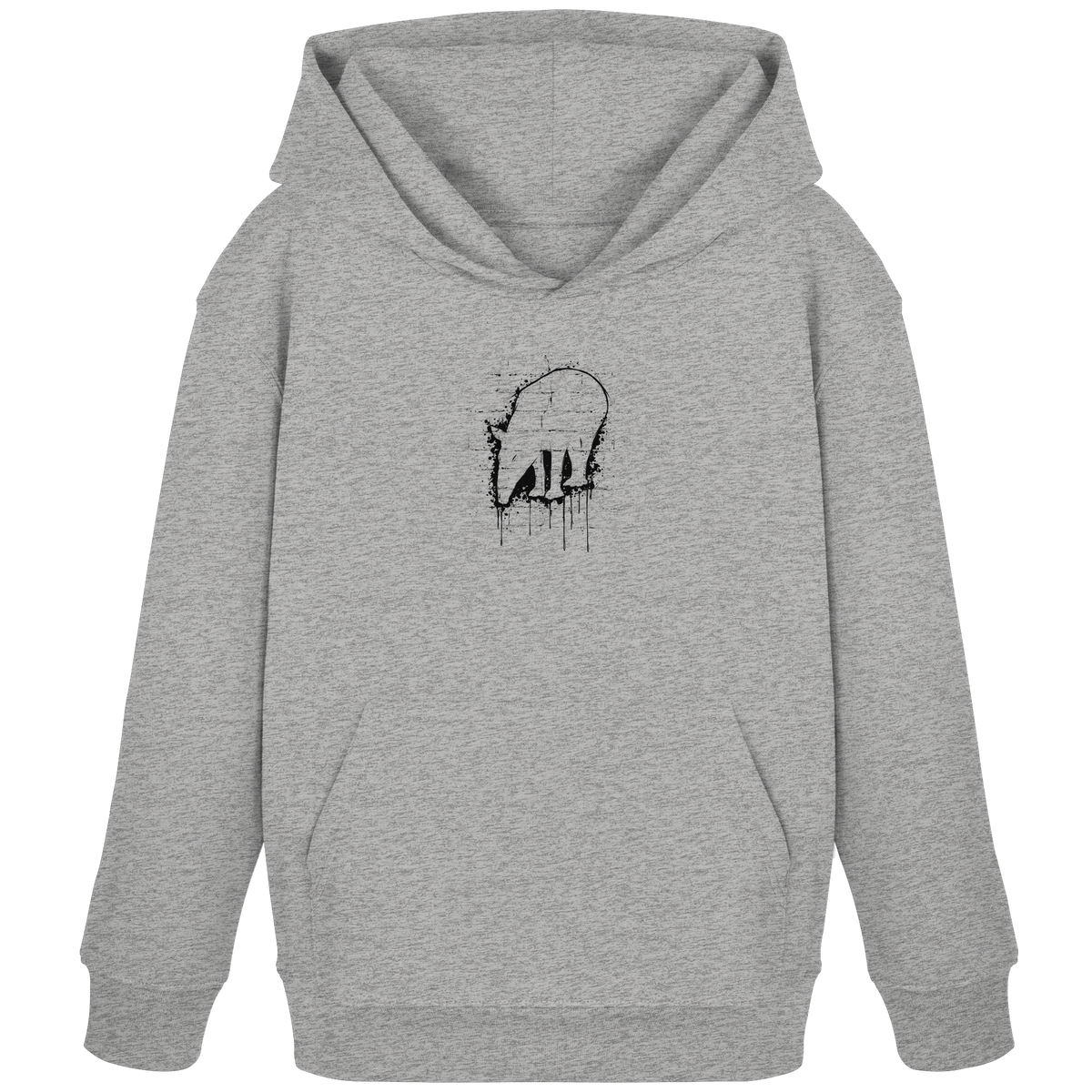 Urban Street Art Tapir Silhouette - Kids Organic Hoodie