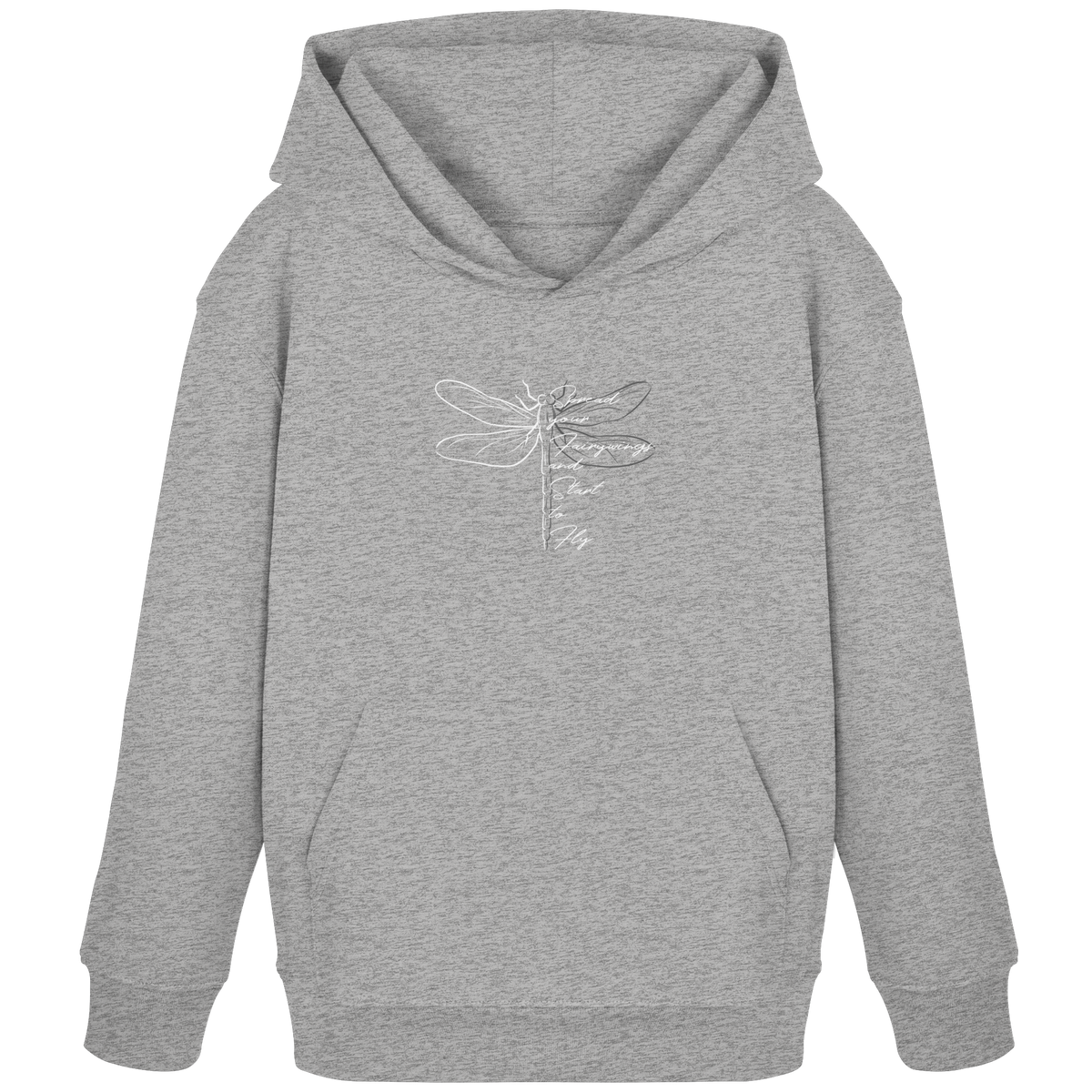 Breite die Flügel aus und flieg los | Libelle - Kids Organic Hoodie