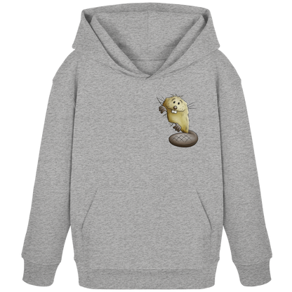 Lustiger frecher Biber - Kids Organic Hoodie