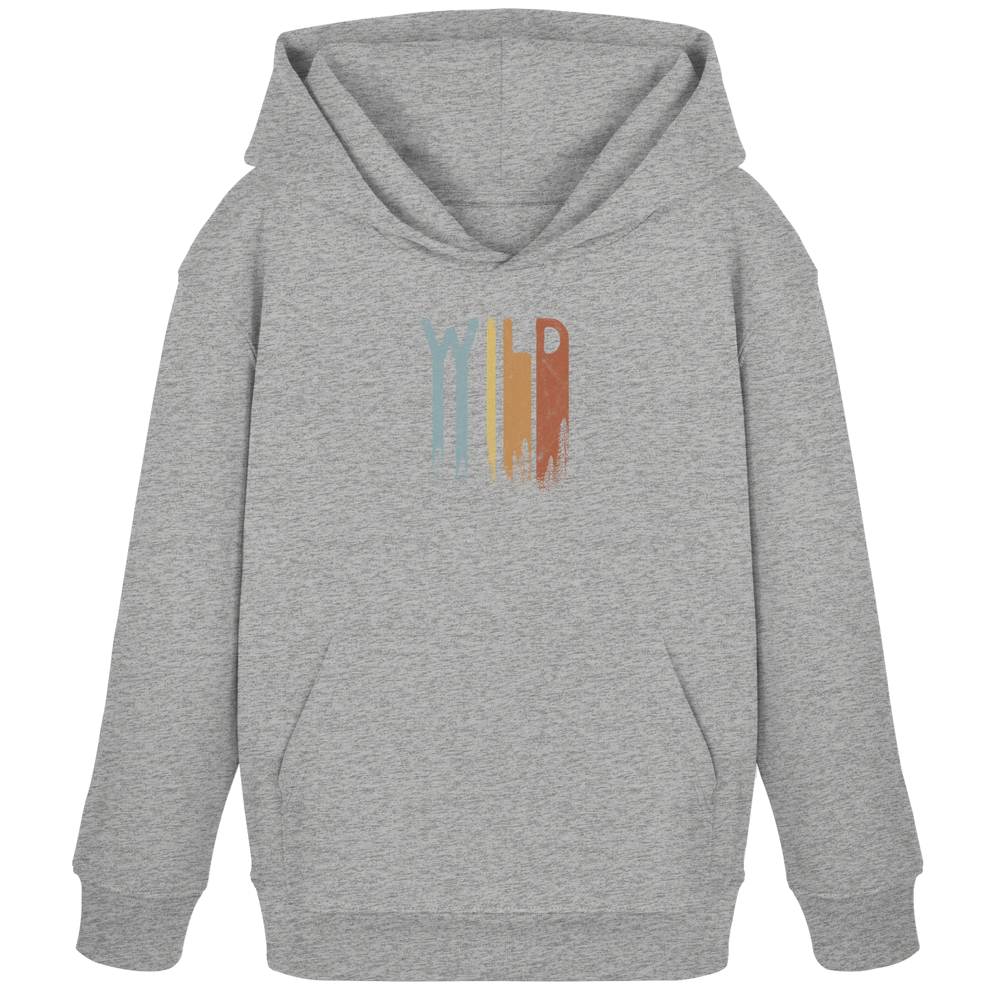 Wild Retro Schriftzug - Kids Organic Hoodie