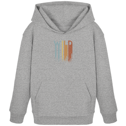 Wild Retro Schriftzug - Kids Organic Hoodie