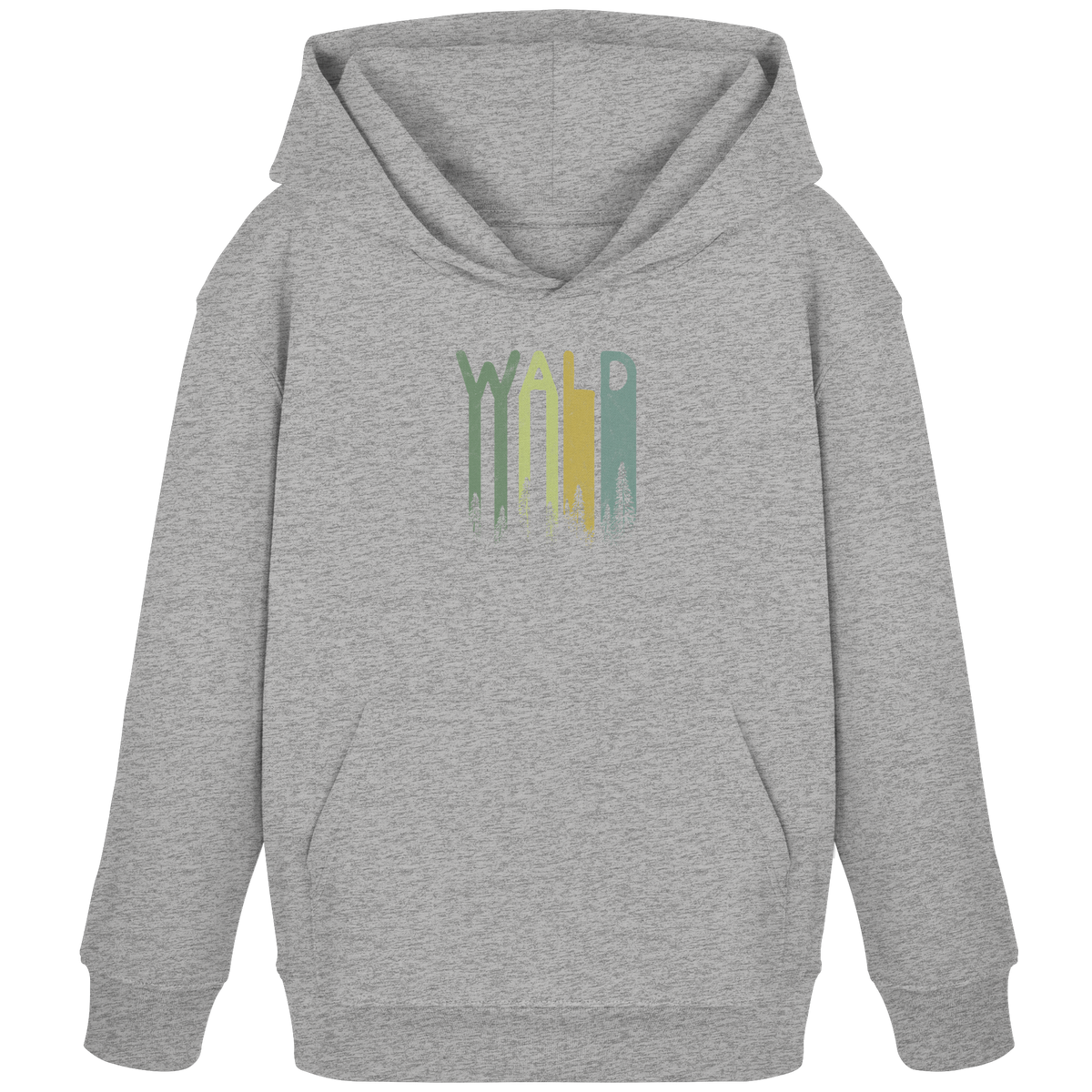 Wald Retro Forst Schriftzug - Kids Organic Hoodie