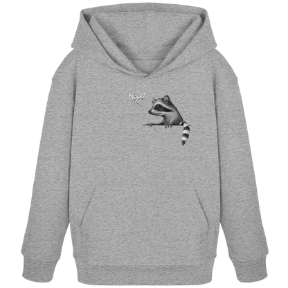 Nope! Frecher verwegener Waschbär - Kids Organic Hoodie