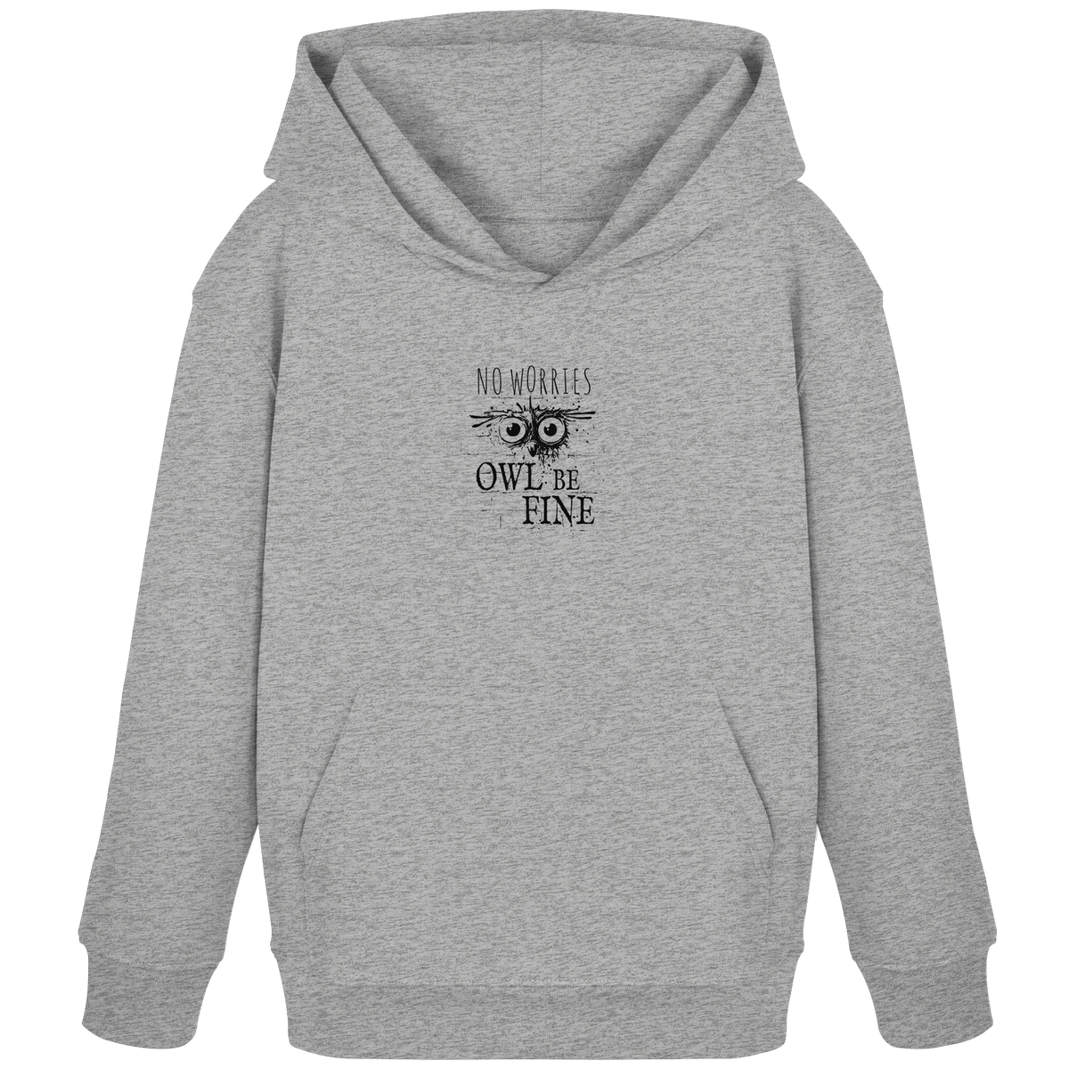 Owl Be Fine Street Art Eule - Kids Organic Hoodie