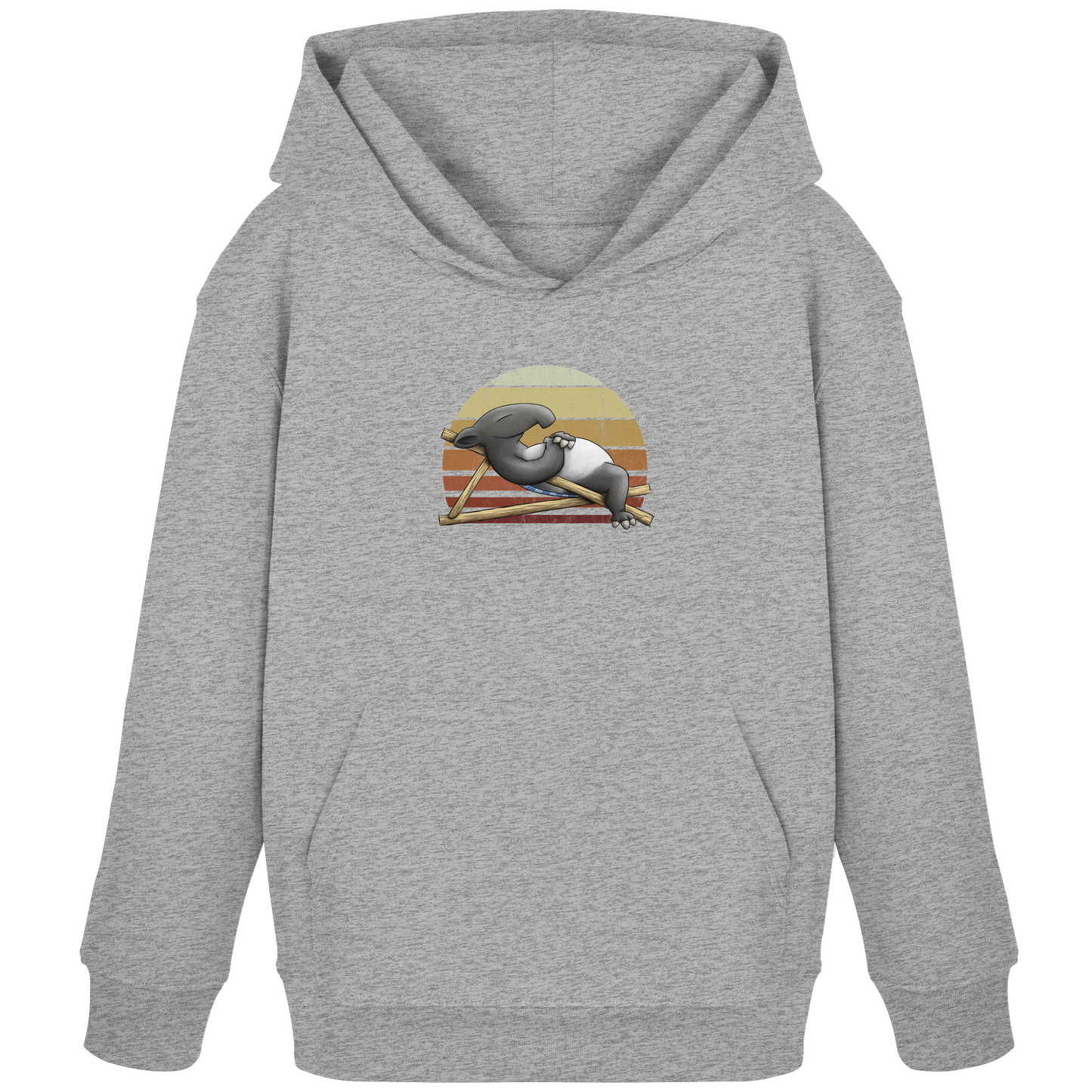 Lässiger Retro Sundown Tapir - Kids Organic Hoodie