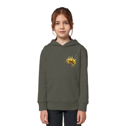 Lässige kleine Honig-Biene - Kids Organic Hoodie
