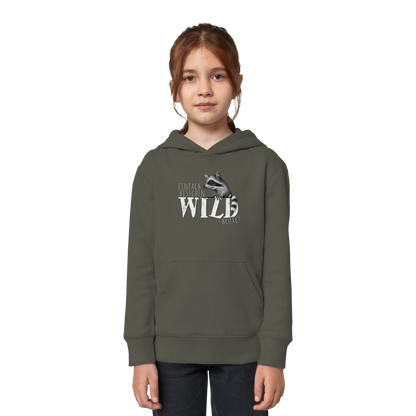 Bisschen wild heute! Waschbär - Kids Organic Hoodie