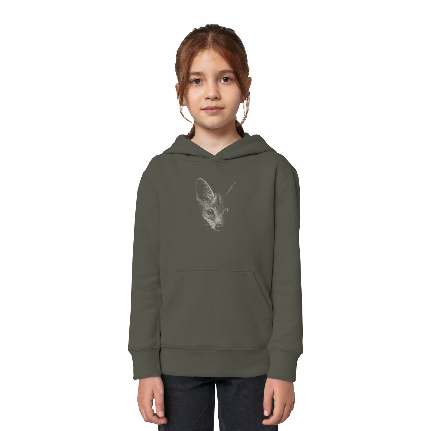 Fuchs Kritzelkunst Illustration - Kids Organic Hoodie
