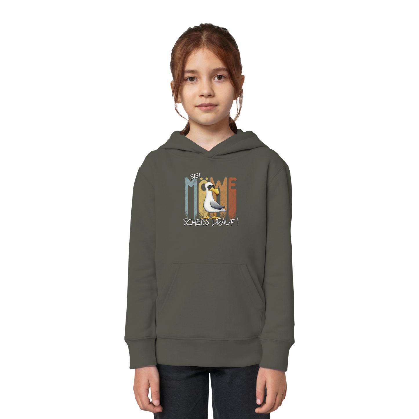 Sei Möwe Scheiß Drauf  - Kids Organic Hoodie