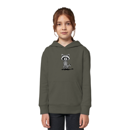 Frecher kleiner Waschbär - Kids Organic Hoodie