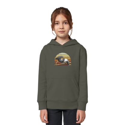 Lässiger Retro Sundown Tapir - Kids Organic Hoodie