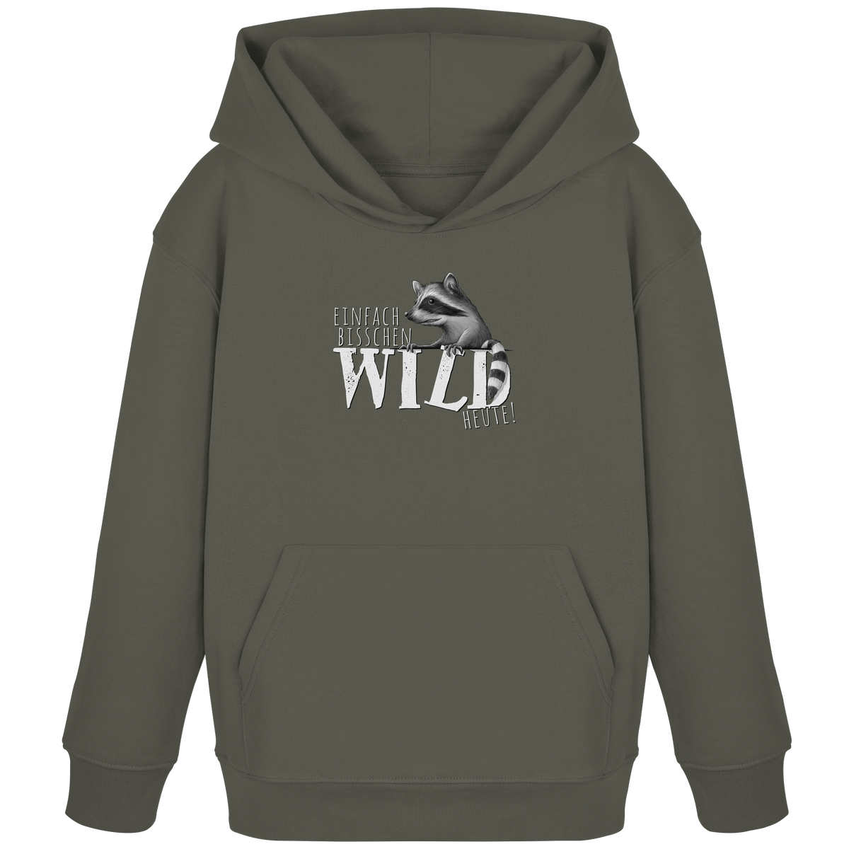 Bisschen wild heute! Waschbär - Kids Organic Hoodie