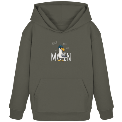Moin Moin Lässige Hipster Möwe  - Kids Organic Hoodie