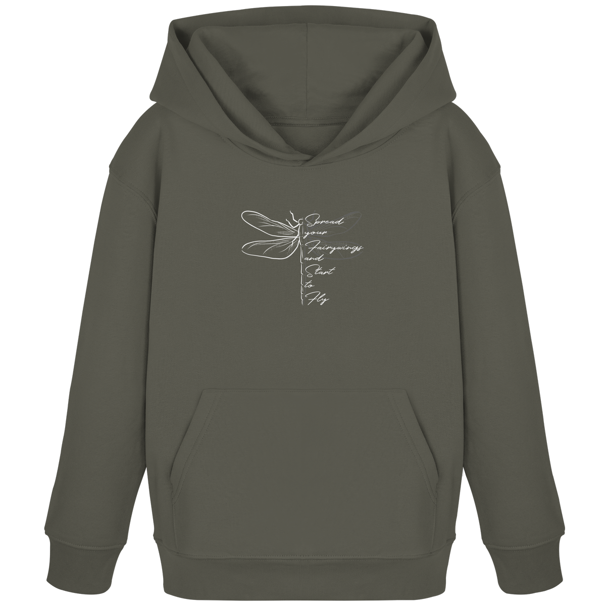 Breite die Flügel aus und flieg los | Libelle - Kids Organic Hoodie