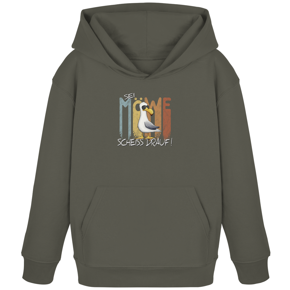 Sei Möwe Scheiß Drauf  - Kids Organic Hoodie