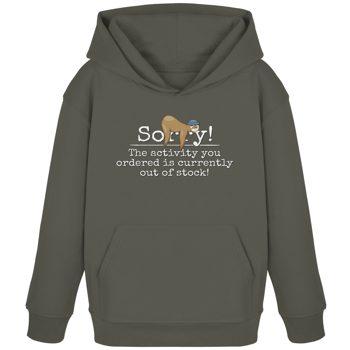 No-Activity Faultier - Kids Organic Hoodie