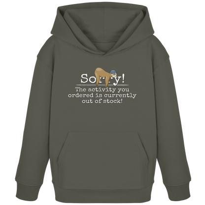 No-Activity Faultier - Kids Organic Hoodie