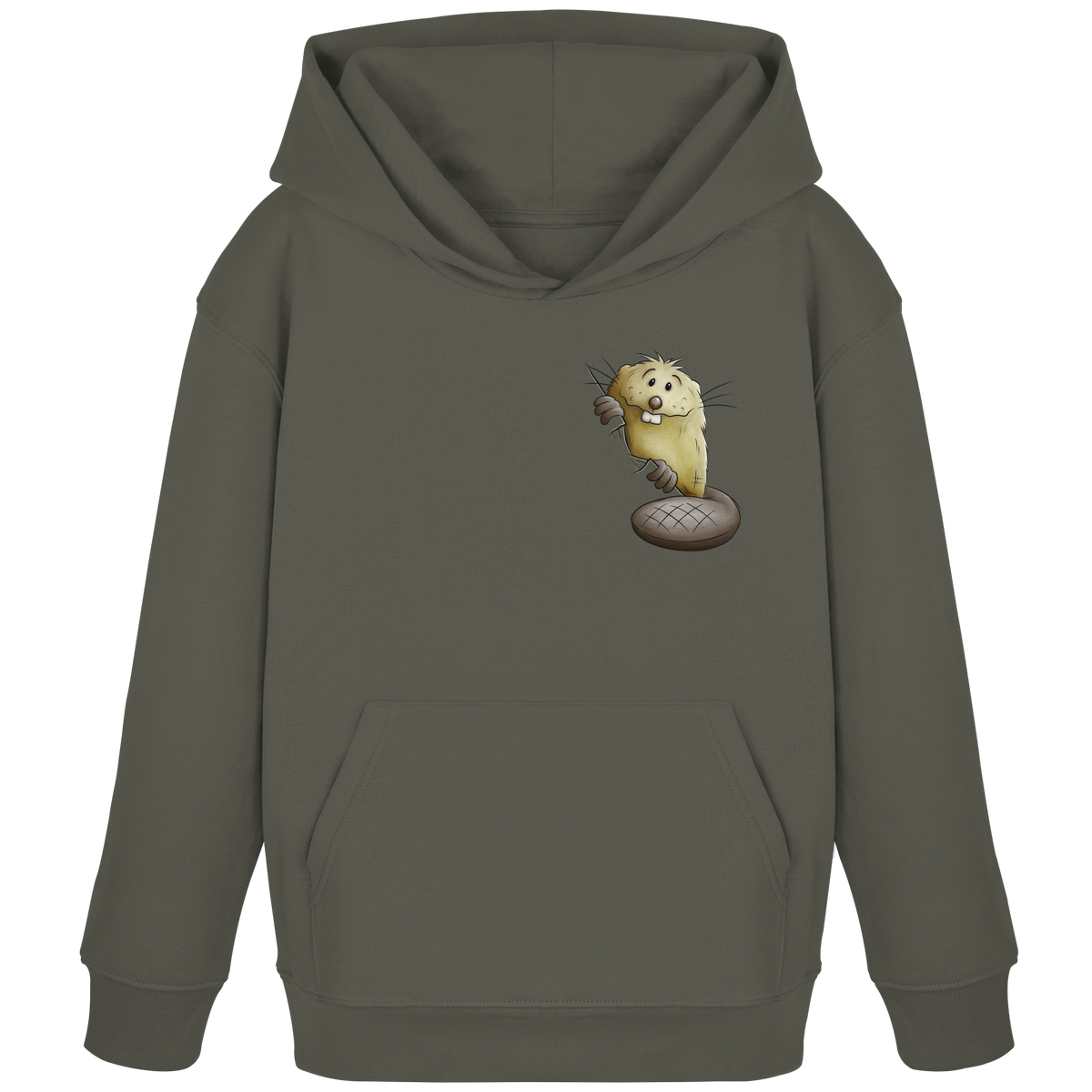 Lustiger frecher Biber - Kids Organic Hoodie