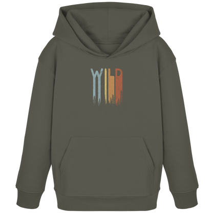 Wild Retro Schriftzug - Kids Organic Hoodie
