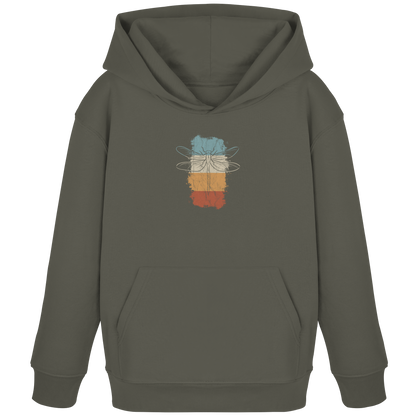 Retro Kunst Libelle | Vintage Dragonfly - Kids Organic Hoodie
