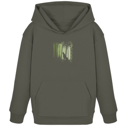 Einsamer Wolf im Zwielicht Wald  - Kids Organic Hoodie